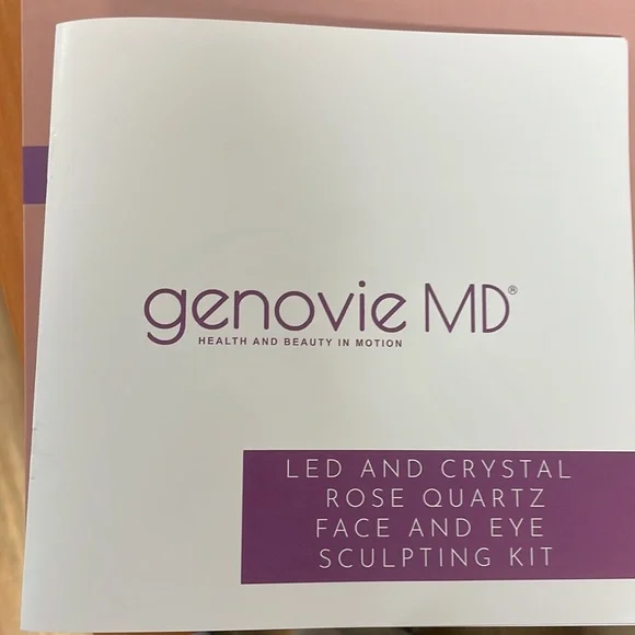 New Genovie MD Led and Crystal Rose Quartz Face and Eye Sculpting Kit!!🔥🔥🔥